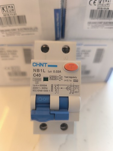 Chint nb1l c40 rcbo 30ma - nb1l, rcbo,