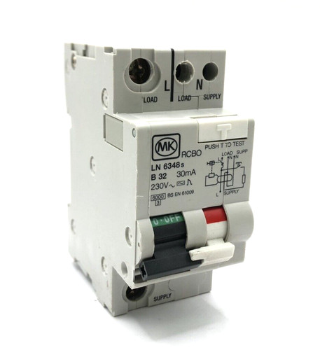 6348s rcbo 32amp 30ma - ln,